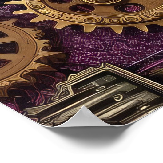 Steampunk Machinery Poster (Ecke)