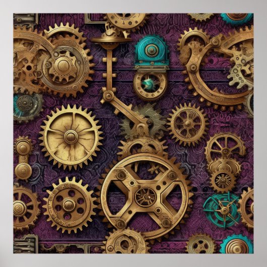 Steampunk Machinery Poster (Vorne)