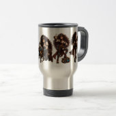 Steampunk-Mädchen - Angetrieben von Kaffee, Daten Reisebecher (VorderseiteRechts)