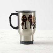 Steampunk-Mädchen - Angetrieben von Kaffee, Daten Reisebecher (Links)