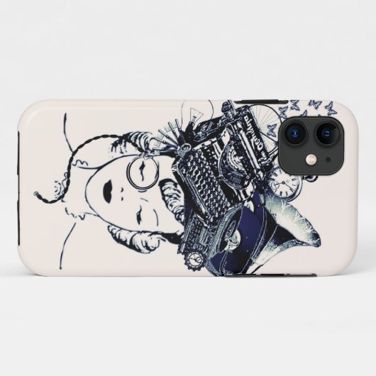 Steampunk Mädchen Case-Mate iPhone Hülle (Rückseite (Horizontal))