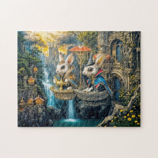 Steampunk-Magiehasen Puzzle (Horizontal)