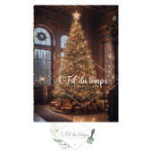 Steampunk magnanimous Christmas tree family room Seidenpapier