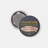 Steampunk Magnet (Vorderseite/Rückseite)
