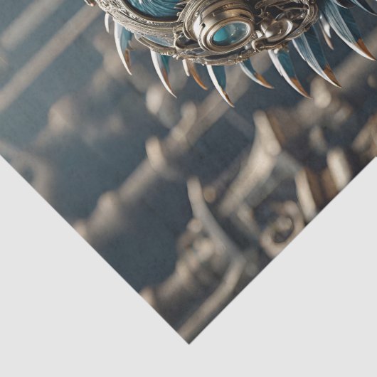 Steampunk Mallard Duck - Decoupage- Seidenpapier (Detail)