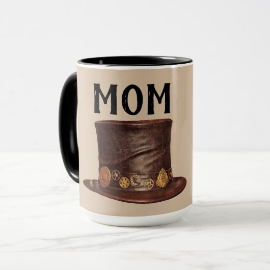 STEAMPUNK MAMA KAFFEE MUGS TASSE (Vorderseite Links)