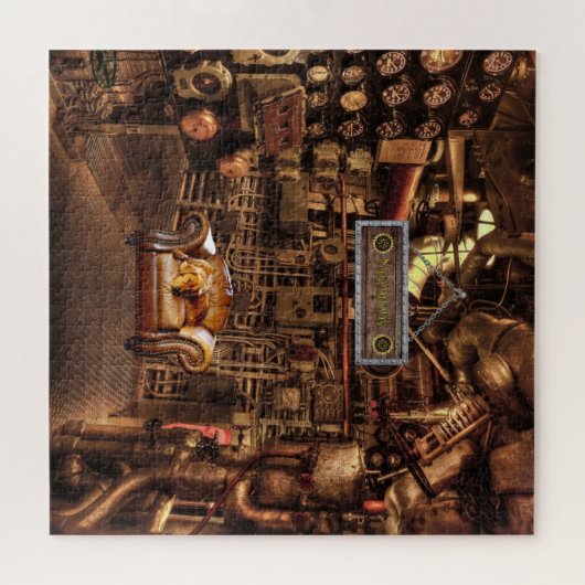 Steampunk~Man Höhle~Gages~Meters~Pipes~ Puzzle (Horizontal)