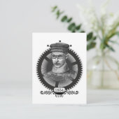 Steampunk Man Postcard Postkarte (Stehend Vorderseite)