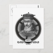 Steampunk Man Postcard Postkarte (Vorne/Hinten)