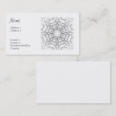 Steampunk Mandala Visitenkarte (Vorne/Hinten)