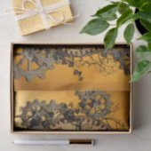 Steampunk, Mann auf einer Uhr Seidenpapier (Geschenk)