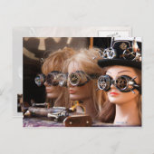 Steampunk Mannequins Postkarte (Vorne/Hinten)