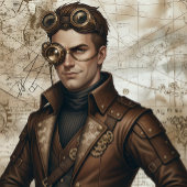 Steampunk Männer Dekorpapier Geschenkpapier Set