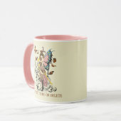 Steampunk-Märchen Gelbe Uhrengeere Tasse (Vorderseite Links)