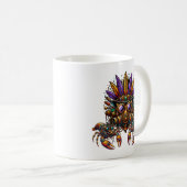 Steampunk Mardi Gras Kaffeetasse (VorderseiteRechts)