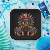 Steampunk Mardi Gras Pappteller (Party)