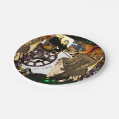 Steampunk Marie Curie Pappteller (Schrägansicht)