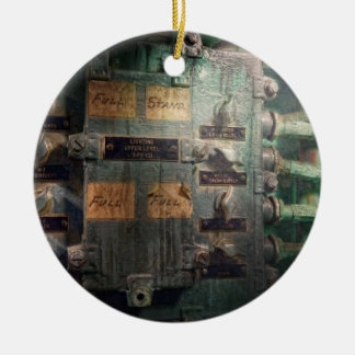 Steampunk - Marine - Leuchtpult-Kontrolle Keramikornament