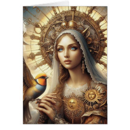 Steampunk Mary und ein Vogel