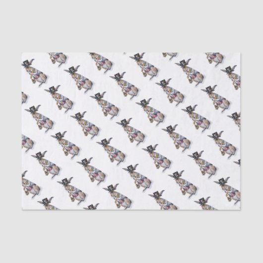 Steampunk März-Hasen Seidenpapier (Vorderseite)