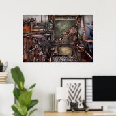 Steampunk - Maschine - Alle Glocken und Pfeifen Poster (Heimbüro)