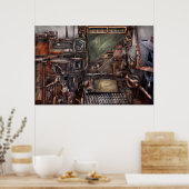 Steampunk - Maschine - Alle Glocken und Pfeifen Poster (Küche)
