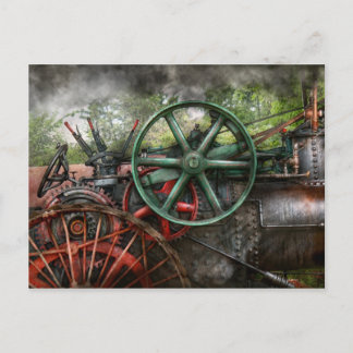 Steampunk - Maschine - Verkehr der Zukunft Postkarte