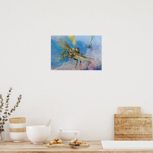 Steampunk-Maschinen Poster (Küche)