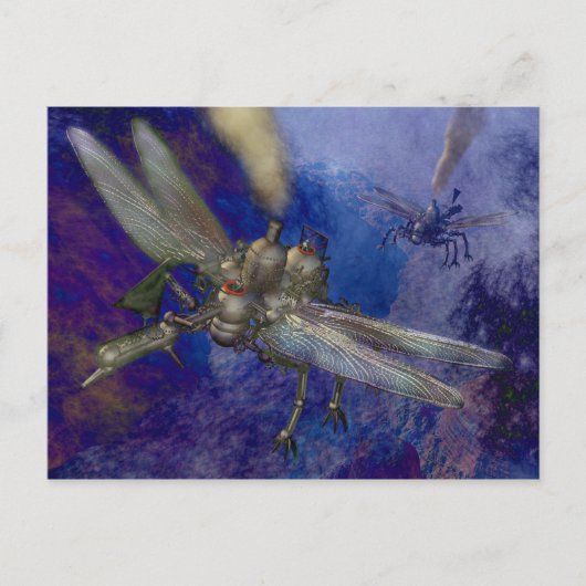 Steampunk-Maschinen Postkarte (Vorderseite)