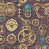 Steampunk Maschinen Vinyl Sticker (Vorderseite)