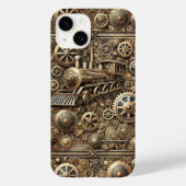 Steampunk-Maschinenwelt Case-Mate iPhone Hülle (Rückseite)