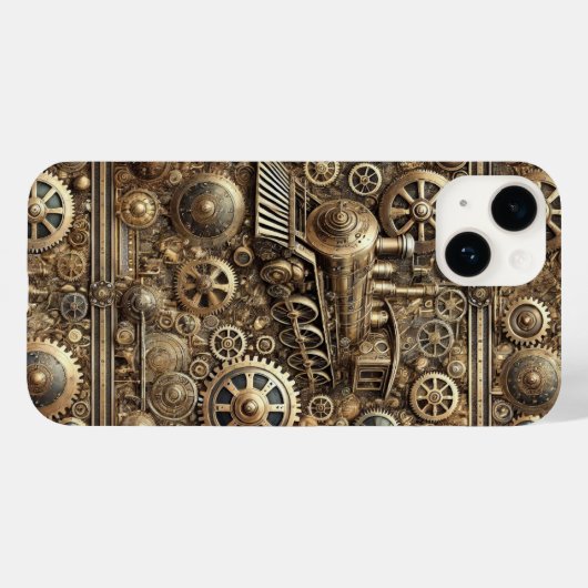 Steampunk-Maschinenwelt Case-Mate iPhone Hülle (Rückseite (Horizontal))