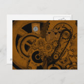 Steampunk Maschinerie (Kupfer) Postkarte (Vorne/Hinten)