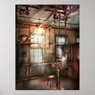 Steampunk - Maschinist - Die Schleifstation Poster