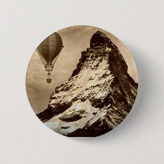 Steampunk Matterhorn Button (Vorderseite)