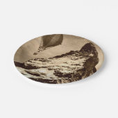 Steampunk Matterhorn Pappteller (Schrägansicht)