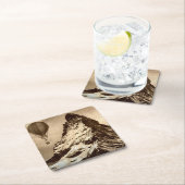 Steampunk Matterhorn Rechteckiger Pappuntersetzer (Vor Ort)