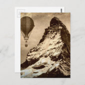 Steampunk Matterhorn Scene Postkarte (Vorne/Hinten)