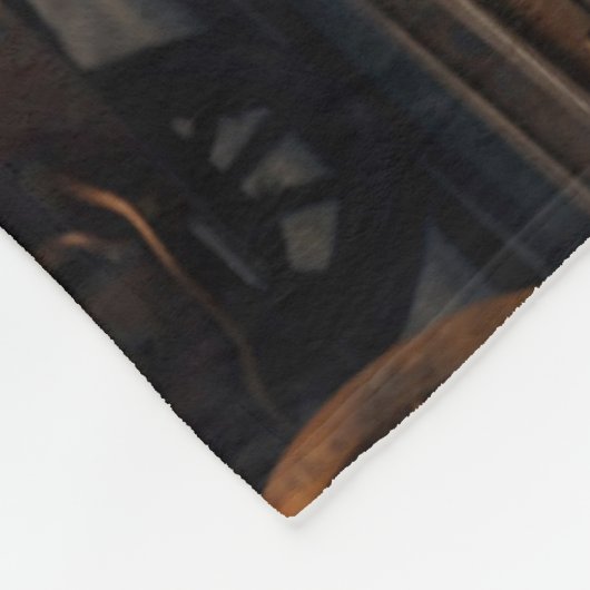 Steampunk Maus und Zug Fleecedecke (Ecke)