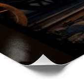 Steampunk Maus und Zug Poster (Ecke)