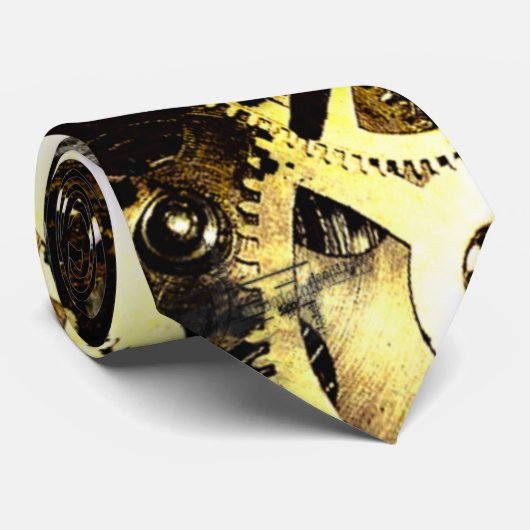 Steampunk Mech Krawatte (Gerollt)