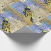 Steampunk Mechanical Bird Engineering zum Geburtst Geschenkpapier (Ecke)