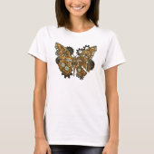 Steampunk Mechanical Butterfly Wings T-Shirt (Vorderseite)