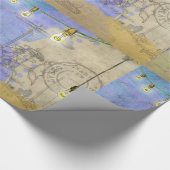 Steampunk Mechanical Edison Light Bulb Architect Geschenkpapier (Ecke)