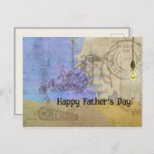 Steampunk Mechanical Edison Light Bulb Architect Postkarte (Vorne/Hinten)