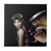 Steampunk Mechanical Fairy Fliese (Vorderseite)