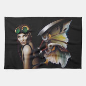 Steampunk Mechanical Fairy Geschirrtuch (Horizontal)