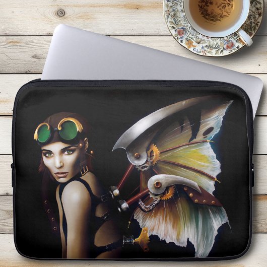 Steampunk Mechanical Fairy Laptopschutzhülle