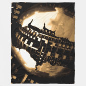 Steampunk Mechanical Gears Fleecedecke (Vorderseite)