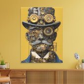 Steampunk Mechanical Gentleman Leinwanddruck (Insitu (Wohnzimmer))